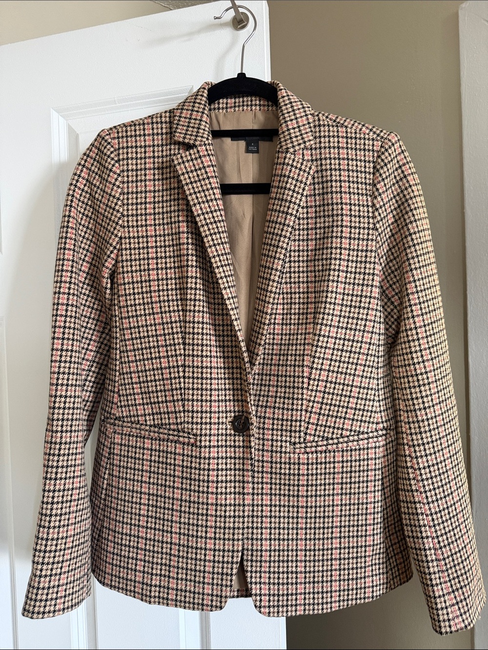 Ann Taylor Plaid Blazer